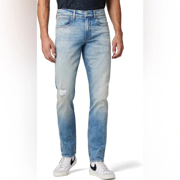 HUDSON Blake Slim Straight Zip Fly Jeans in‎ Foothill